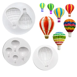 Hot Air Balloon Silicone Mold Sugarcraft Cupcake Baking Mold Resin Tools Chocolate Fondant Cake Decorating Tools