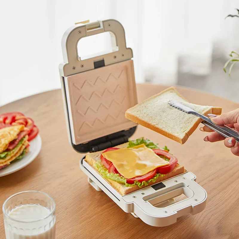 600W Electric Sandwich Maker Waffle Maker Toaster Baking Multifunctional Breakfast Machine Toast Pressure Pancake Maker 220V