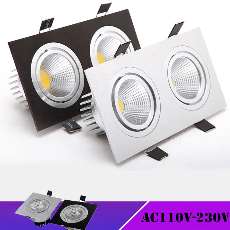 

Dimmable Led downlight light COB Ceiling Spot Light 7w 12w 16w 20w 85-265V ceiling recessed Lights Indoor Lighting