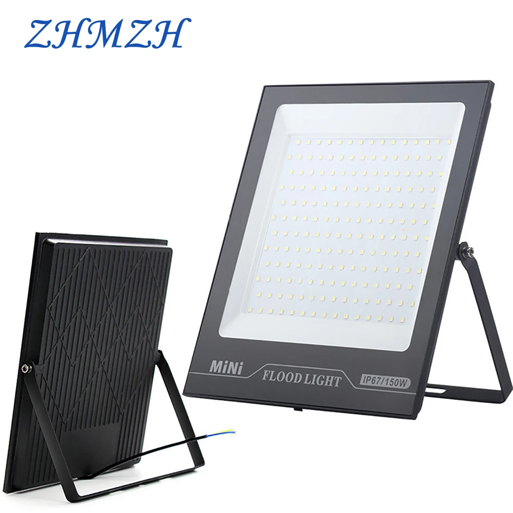 220V LED Flood Light 10W 20W 30W 50W 100W 150W Waterproof IP67 Mini Ultra-thin Floodlight Street Lamp For Outdoor Lighting