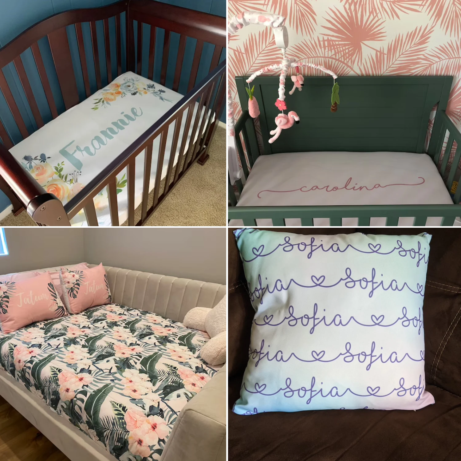 LVYZIHO-sábana de cuna personalizada, Sábana de cuna con temática de arcoíris, Sábana de cuna ajustada personalizada para bebé, regalo para Baby Shower