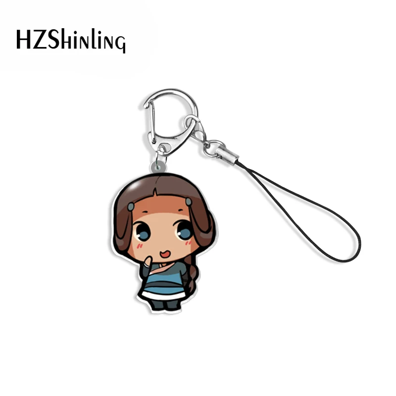 2021 Hot Summer Avatar The Last Airbender Cartoon Keychain   Mobile Phone Straps Resin Epoxy Accessories