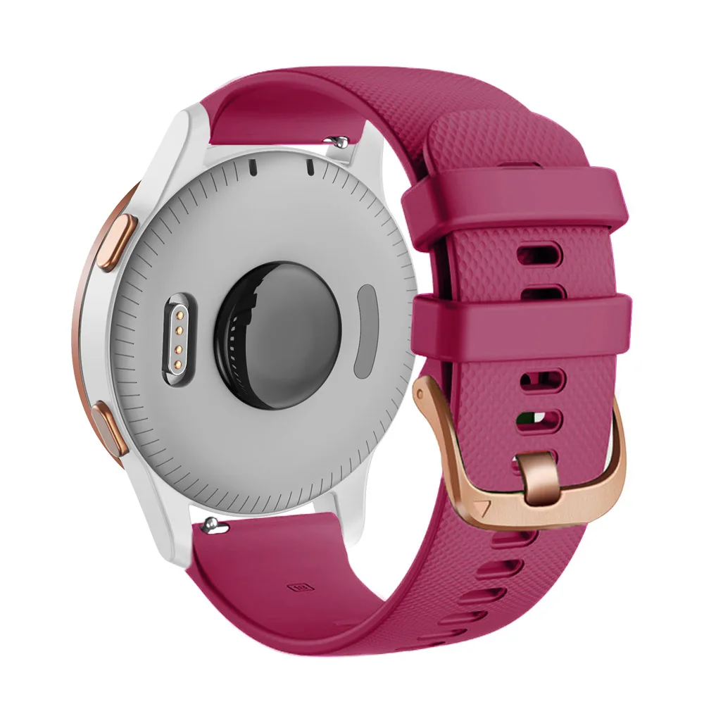 Correa de silicona de 18mm para Xiaomi Mi Watch, pulseras de repuesto para Garmin Venu 2S Vivoactive 4S, GarminMove 3S