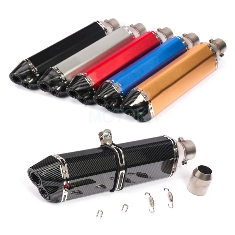 Universal Motorcycle Modified Exhaust Pipe Nmax 155 RC390 WR250 Z250 MT09 Ninja 400 MT07 PCX 125 R6 Bike Muffler Scooter Slip-on