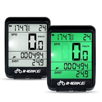 INBIKE Bicycle Digital Computer Speedometer Bike Computer Wired Wireless Odometer Bike Rainproof Stopwatch Bike Accessories