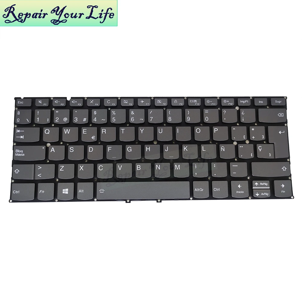 Imagem -04 - Teclado Portátil Espanhol Teclado para Lenovo Yoga 920 13ikb 201313 Wireless com Luz de Fundo e Iluminação