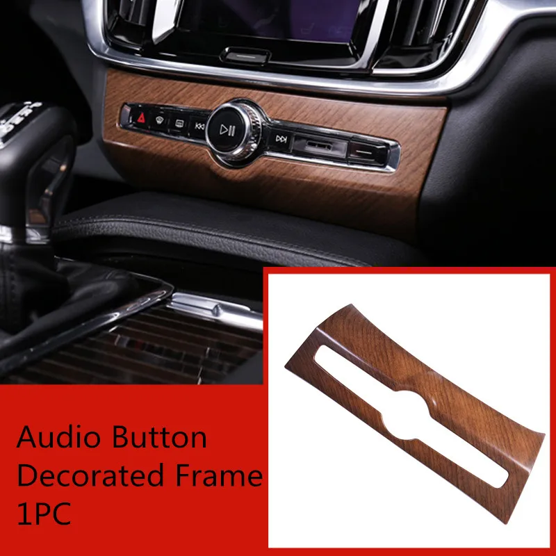 

Trendy Imitation Wooden Audio Button Decorated Frame For Volvo S90 Z2EA1101