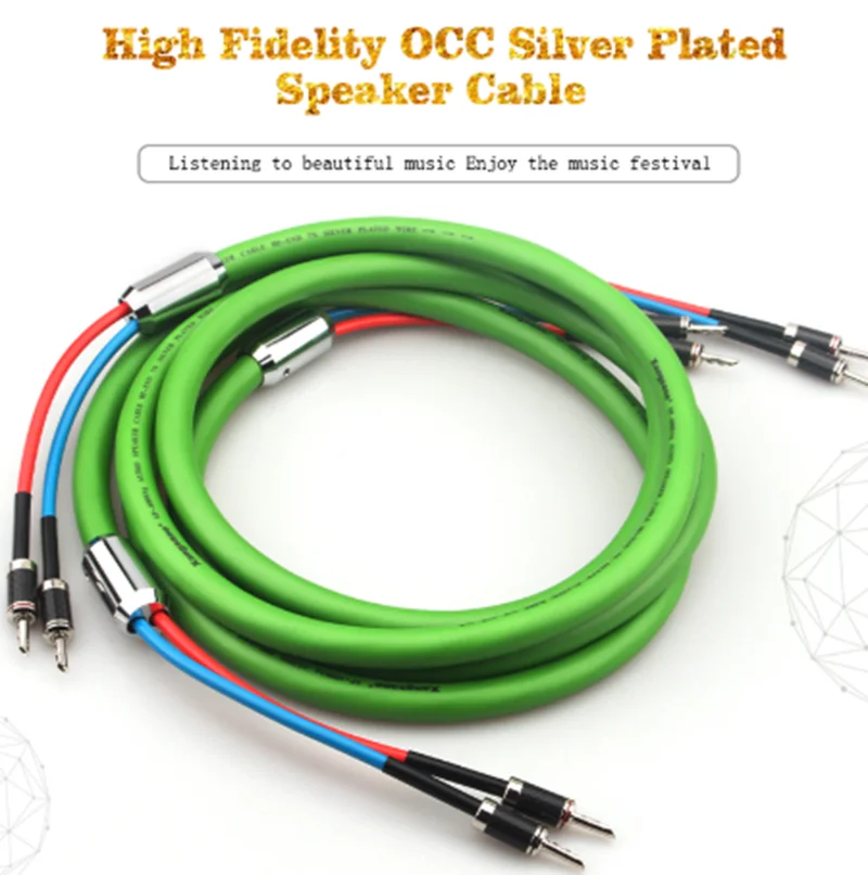 

hifi SP-6008Ag OCC silver-plated speaker center line amplifier speaker cable AV audio cable