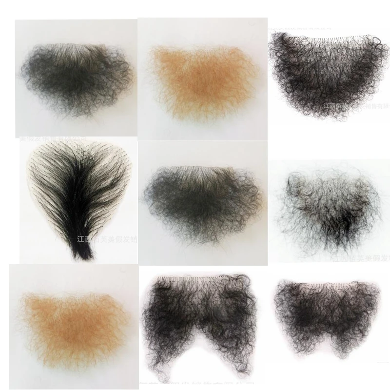 Seamless Realistic Non-trace Stick Pubic Hair for Sex Dolls Natural Body Hair False Pubic Hair Patch Stick Love Doll Accessories