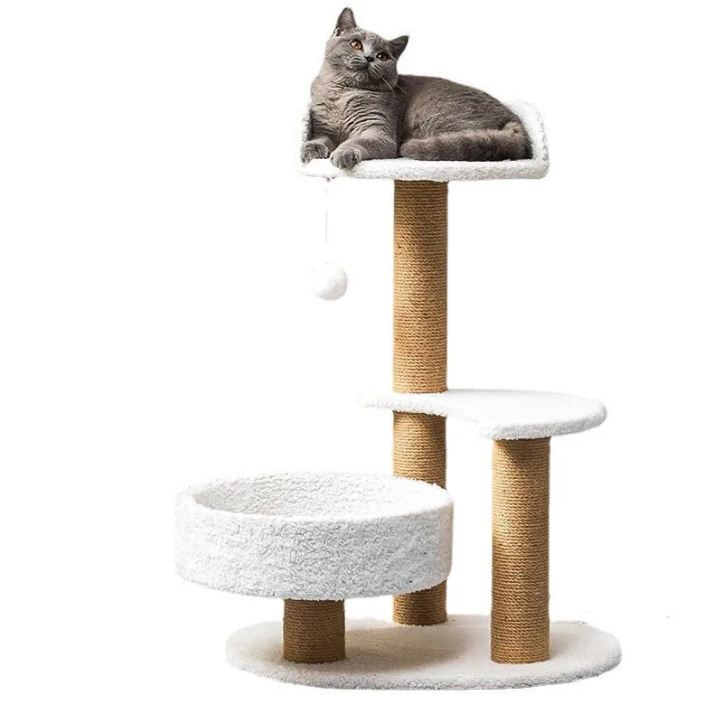 Imagem -06 - Multilayer Cat Climbing Frame Pet Furniture Cat Tree Cat Litter a Cor da Coluna é Enviada Aleatoriamente Pode Ser Selecionada