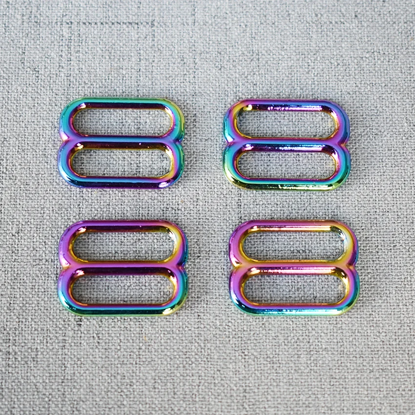 20 Pcs/Lot 20mm Colourful Metal Slides Wire-formed Roller Pin For Handbag Backpack Bag Dog Collar DIY Accessories