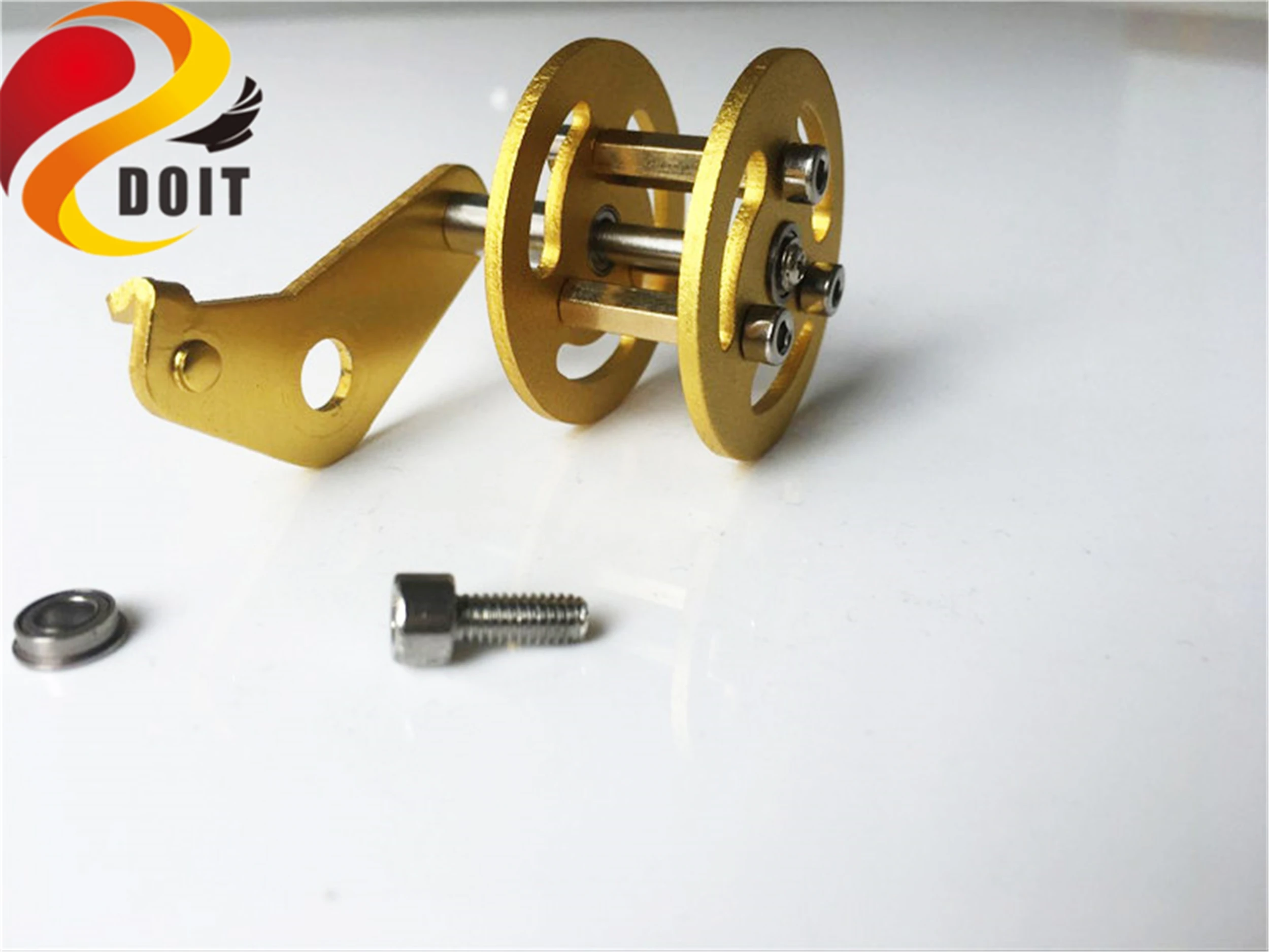 SZDOIT Metal Shock-absorbing Load Wheel with suspension accessory Double Bearing for RC Robot Tank Chassis Parts