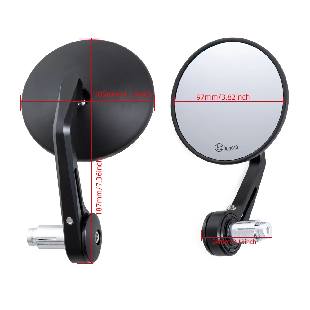 Motorcycle Handlebar Mirror Rearview Motorcycle Bar End Mirror For Honda cb500x pcx msx 125 shadow r1200gs For Yamaha MT09 07