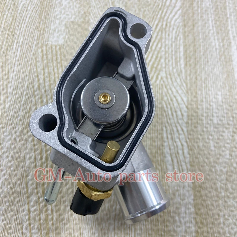 93181245 Engine Coolant Thermostat Housing + Sensor For Opel Vauxhall Astra Zafira A Vectra B C Signum 1.8 16V 1.8L X 18XE Z18XE