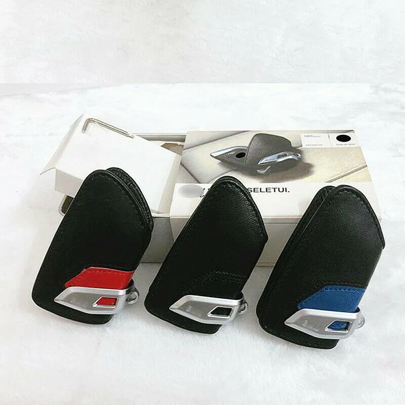 Genuine Leather Car Key Fob Case Cover Holder Shell For BMW X1 X2 X3 X4 X5 X6 F15 F48 540 740 1 2 5 7 Series Accessories