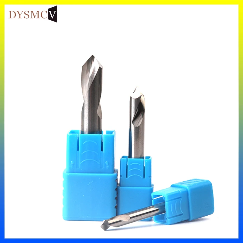 1PC 90 Degree Spot Drill Bit HRC55 3MM 4MM 5MM 6MM 8MM 10MM Machine Hole Drill Chamfering Tools Tungsten Carbide Steel for Alumi