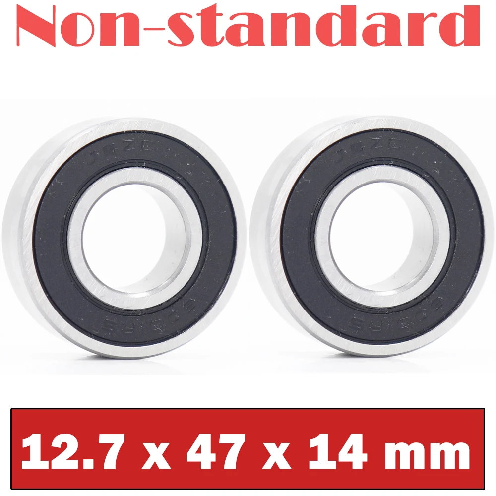 

12.74714 Non-standard Ball Bearings ( 2 PCS ) Inner Diameter 12.7 mm Outer Diameter 47 mm Thickness 14 mm Bearing 12.7*47*14 mm