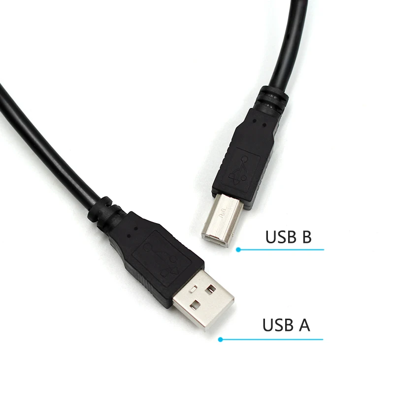 10pcs USB Printer Cable for USB 2.0 Printer High Speed A to B Male to Male data sync for 3d label printer lenovo