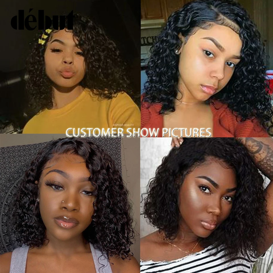 Debut perucas de cabelo humano, perucas para mulheres negras de cabelos  curtos e ondulado com ombré / Perucas humanas (para pretos), image size:960x960