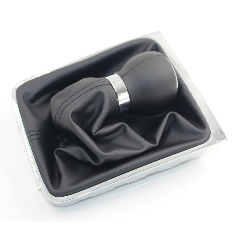 5 Speed 6 Speed 12mm Car Gear Shift Knob Stick Gaiter Boot Frame Kit For VW Passat B6 2005 2006-2012