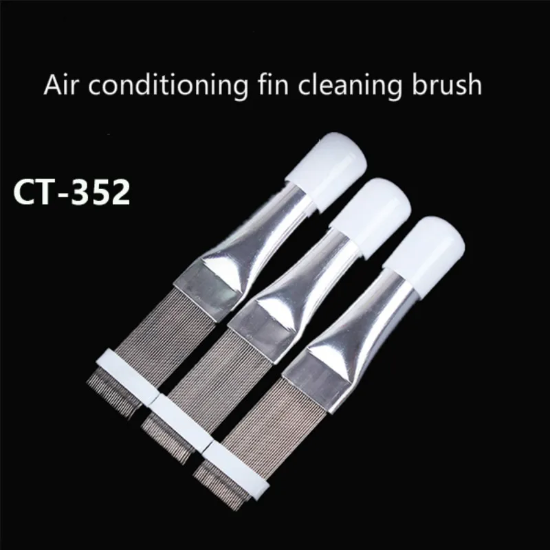 DSZH CT-352  Refrigeration HVAC Fin Comb Straightening Cleaning Brush Rake Condenser Radiator Stainless Steel Clean Tools