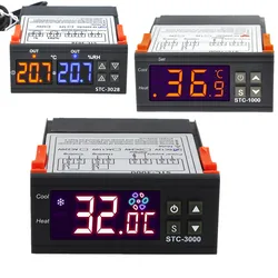 STC-1000/STC-3028/STC-3000 12V24V 220V Digital Temperature Controller Thermostat Thermoregulator Incubator Relay Heating Cooling