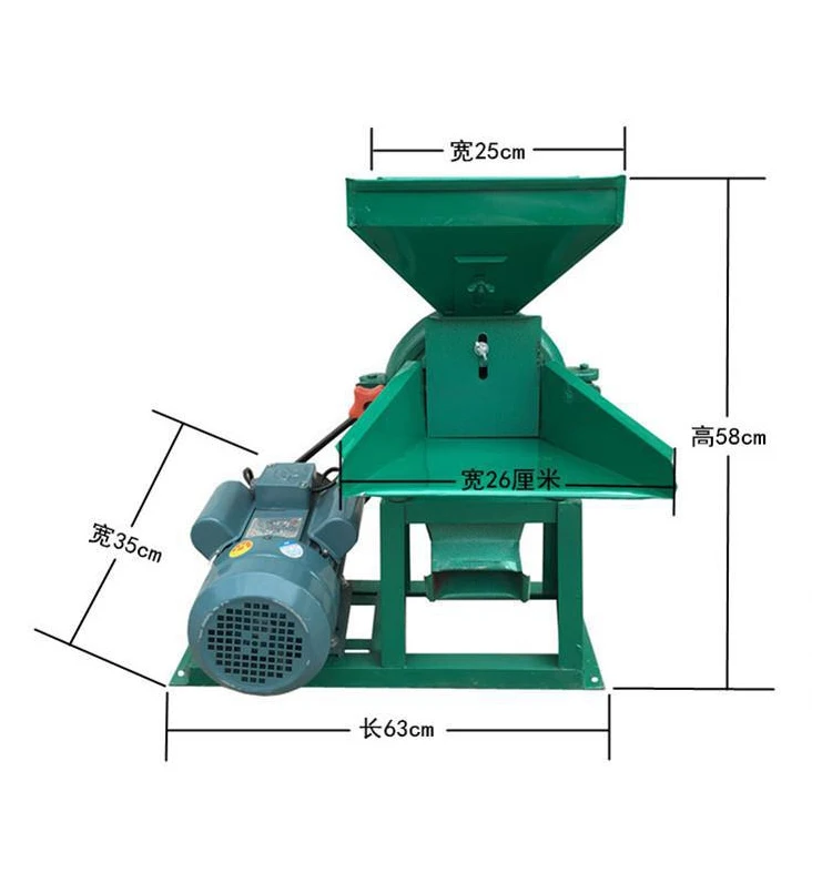 Elektryczna kruszarka pełnoziarnista kukurydza paszowa fasola ryżowa najdrobniejsze zioła medycyna młynek do żywności szlifierka proszkowa maszyna z