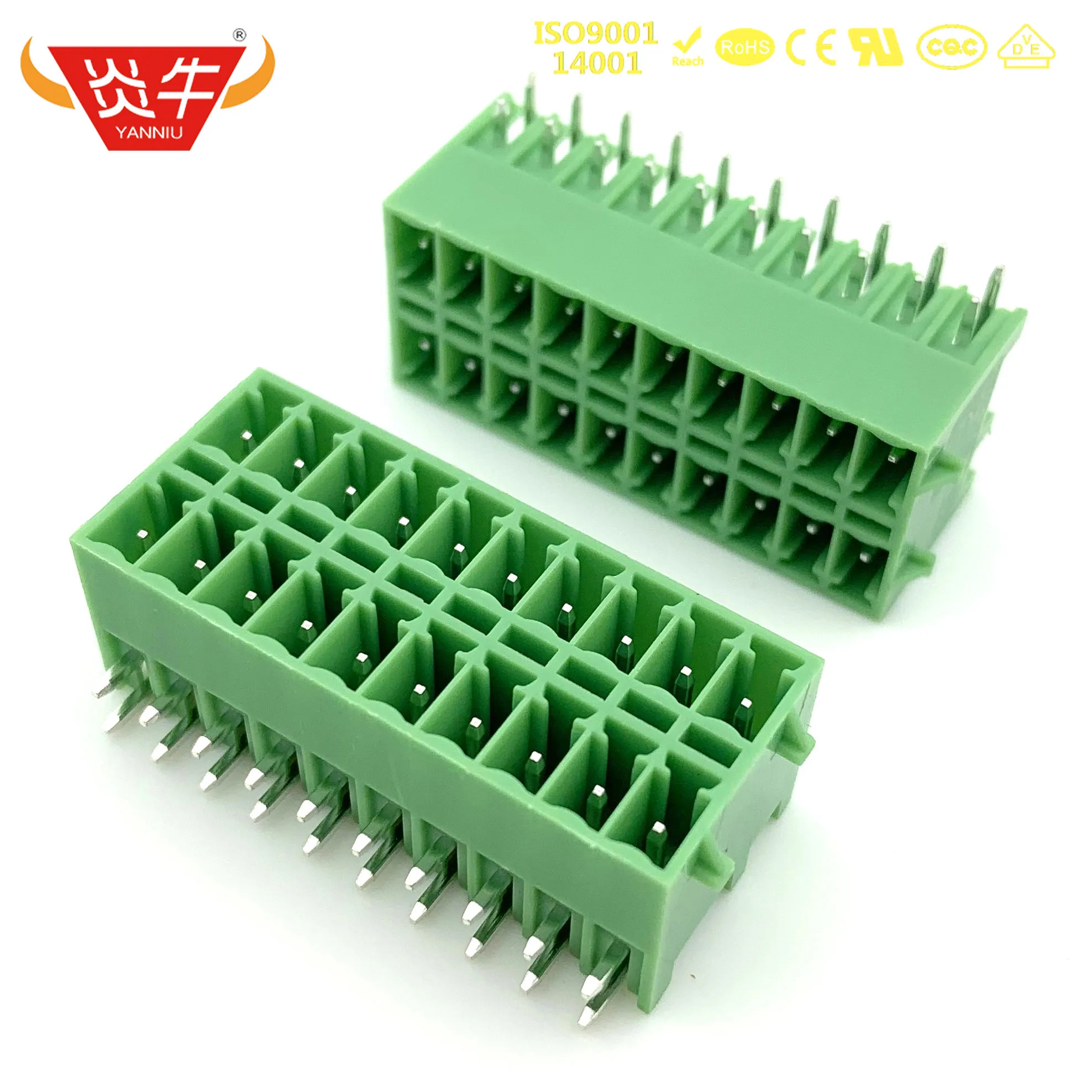 

50Pcs KF2EDGKRG 3.5 2P ~ 12P PCB PLUG-IN TEMINAL BLOCKS 3.5mm 4PIN ~ 24PIN MCDN 1,5/ 2-G1-3,5 RNP26THR PHOENIX CONTACT DEGSON