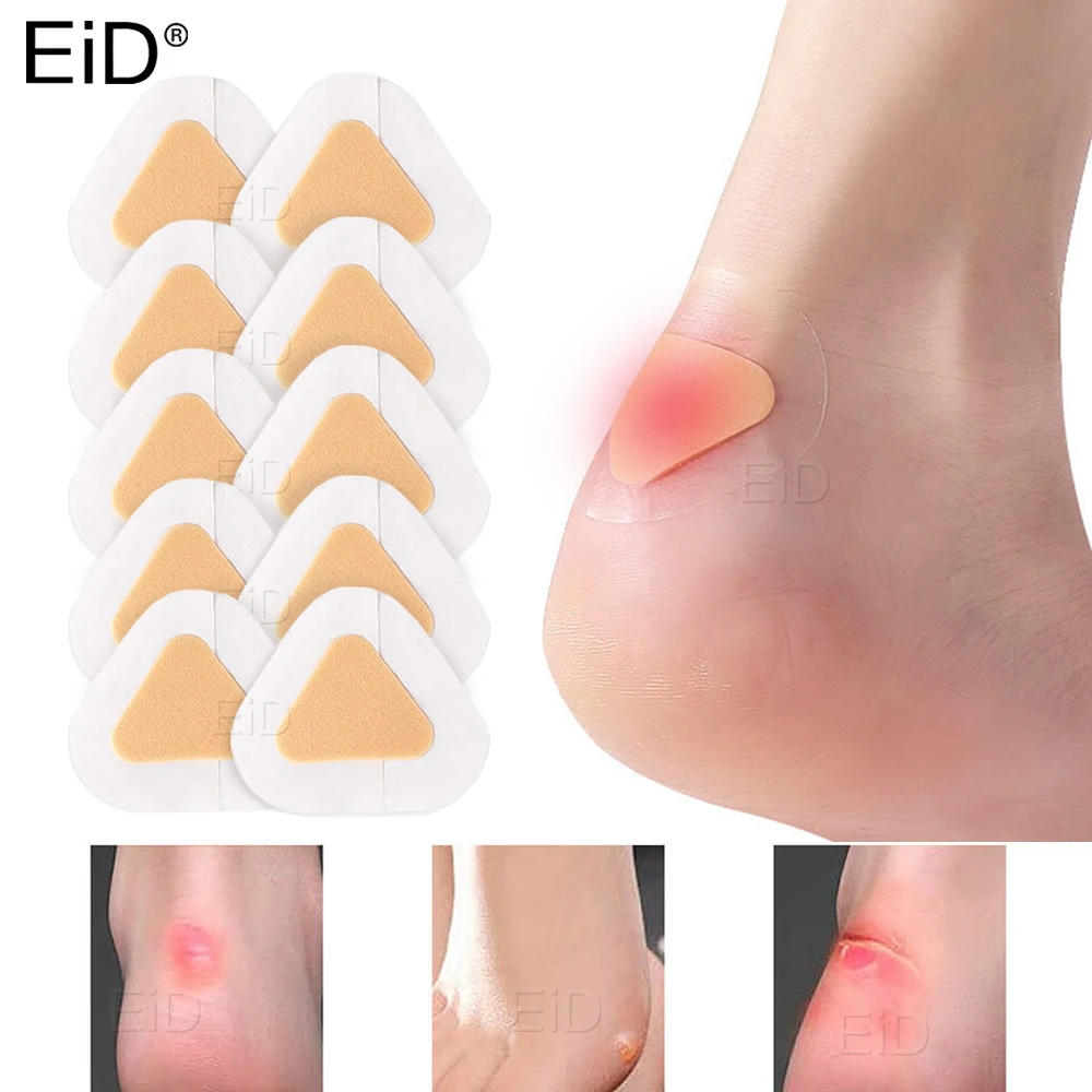 10PCS Gel Heel Insoles for women Pain Relief Cushion Anti-wear Adhesive Feet Care Pads Heel Sticker Heel Liner Grips Crash Patch