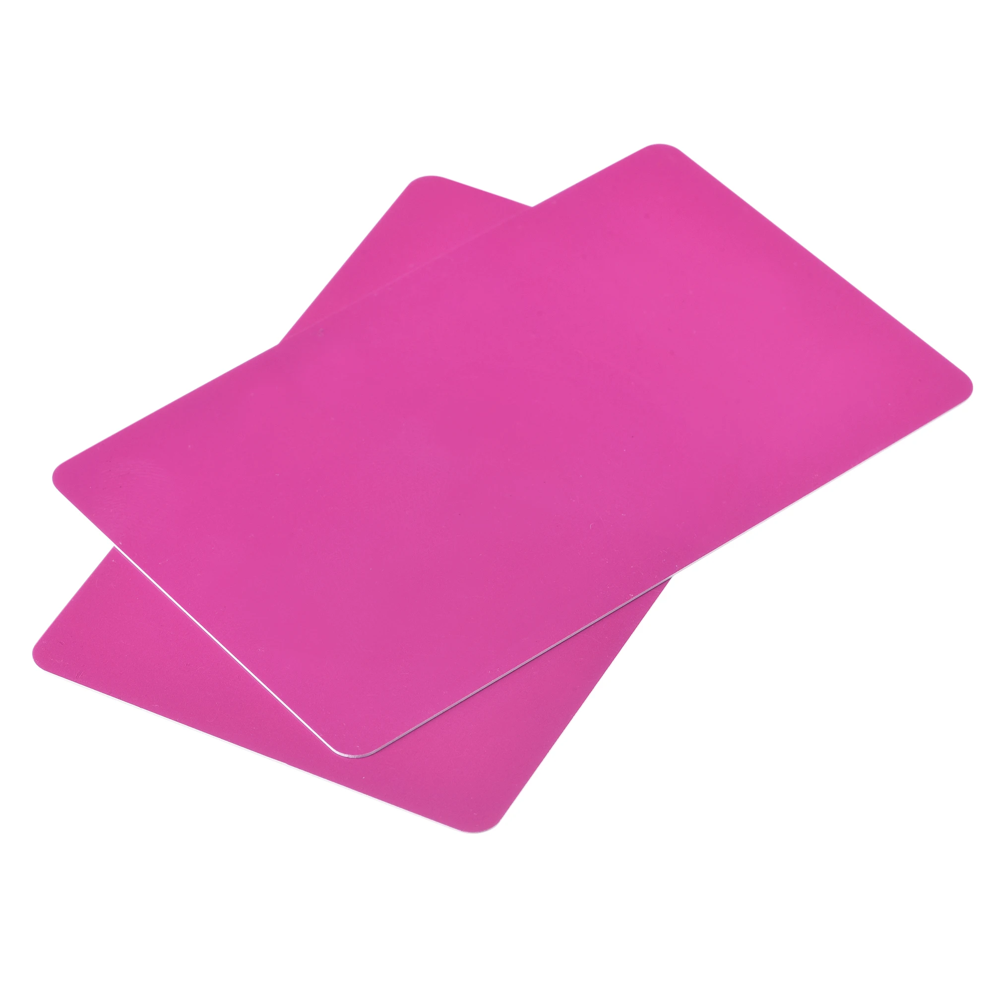 

uxcell Blank PVC Cards Pink Plastic Card 14mil for ID Badge Printer, Graphic Quality, Pack of 50