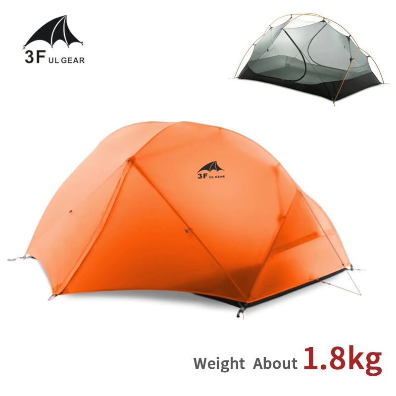 3F UL GEAR Tent 15D Silicone Ultralight Travel Tent Double Layer 1