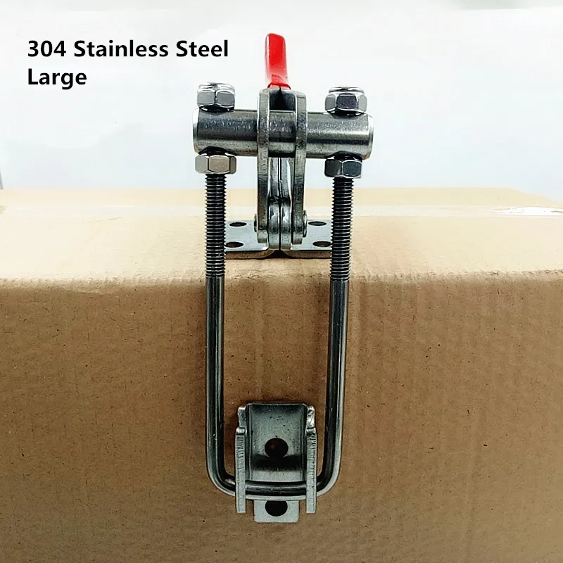 1pcs Galvanized Hand Tool Latch type fixed pin Adjustable Hasp Fastener, Vertical Quick Clamp Toggle Latch, Catch Hasps Trailer