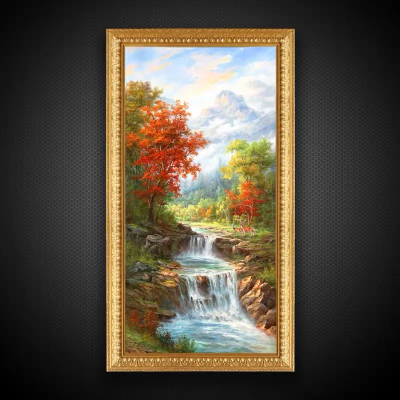 

100%HandPainted High Quality Oil Painting on Canvas European-style landscape Canvas Painting Wall Art Picture for HomeDecoration