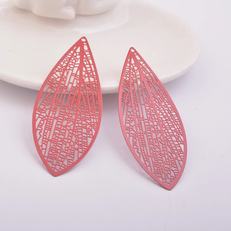 30 Stück AA3580 22*70mm Großer Ovaler Stempelanhänger aus Messing mit Filigran-Motiv, Wasserzeichen-Anhänger, Große Schmuck- und Ohrring-Accessoires – Detail 4