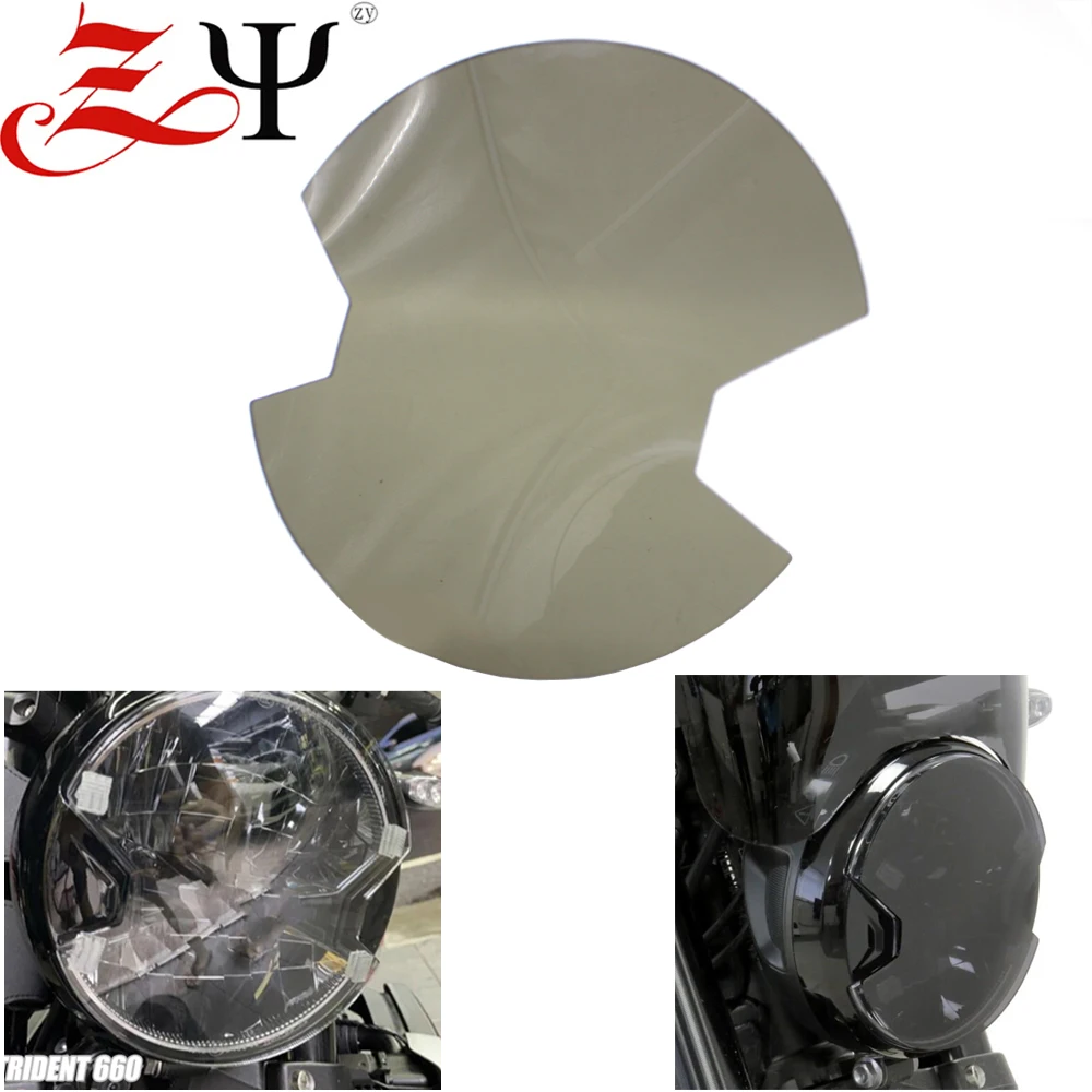 Motorcycle For trident 660 TRIDENT 660 2021 -Grille Headlight Protector Guard Lense Cover Acrylic