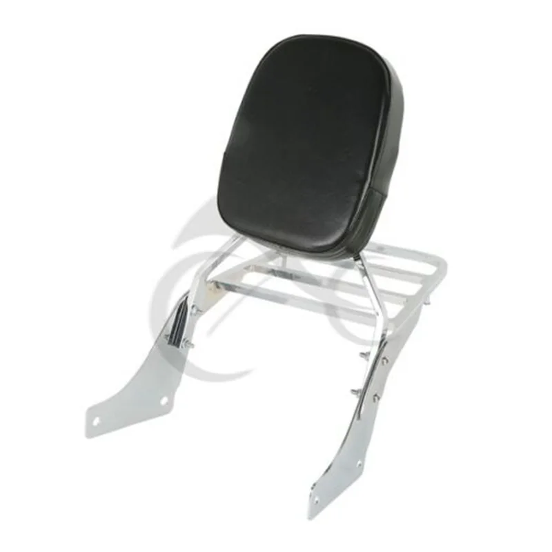 

Motorcycle Sissy Bar Backrest Set + Luggage Rack For Honda Shadow ACE 1100 VT1100 All Years Chrome