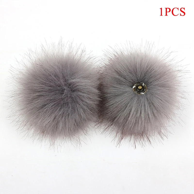 8cm Faux Fur Pom Pom Raccoon Fur Pompon Fox Fur Pompoms Nature Fur Pom Poms For Scarf Gloves Hats Cap Blanket Pompon Handmade