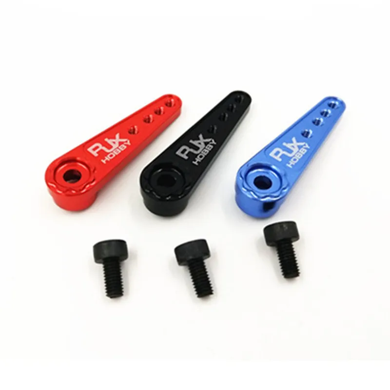 

3Pcs/lot Futaba JX Standard Servo Horn 25T Aluminum Servo Arm Red Black Blue for RC Car Helicopters Boats