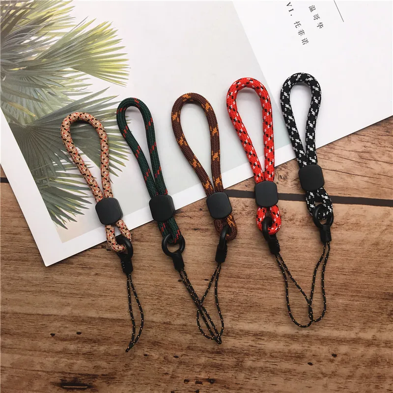 Hand Wrist Lanyard String Short Grip Lanyard Mobile Phone Strap for USB Flash Drive Keychain ID Badge Holder DIY Hang Rope