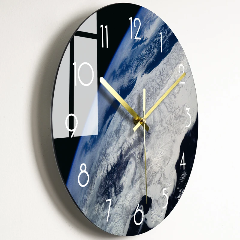 Bedroom Glass Wall Clock Nordic Large Modern Kitchen Wall Clocks Thick Watches Novelty Living Room Watch Home Decor