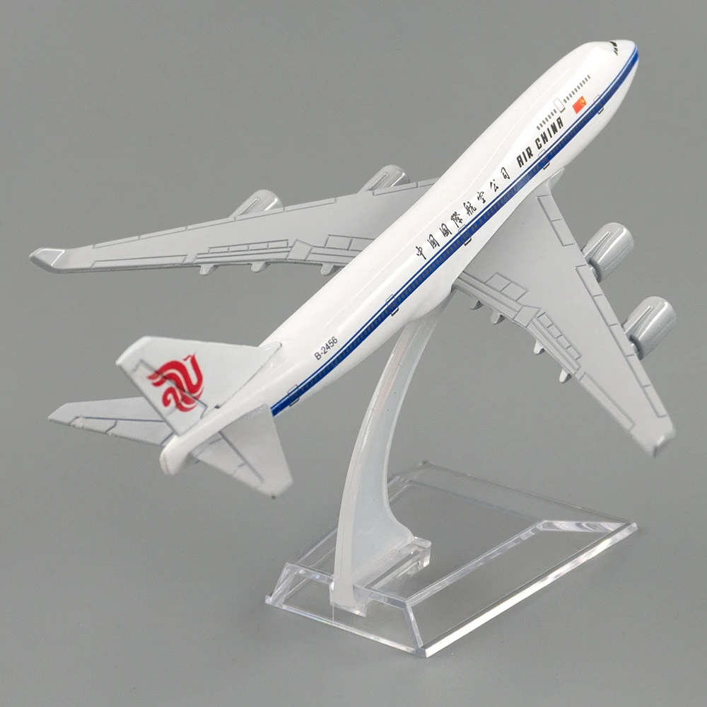 1/400 Alloy Boeing 747 Air China Model 16cm B747 Airplane Miniature Aircraft Model Gift for Collection Decoration