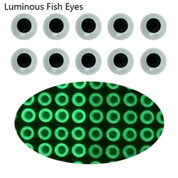 300Pcs PVC 3D Holographic Luminous Fishing Lure Eyes DIY Fly Tying Fishing Glow Bait Eyes Jigs Fishing Lure Accessory 3/4/5/6mm
