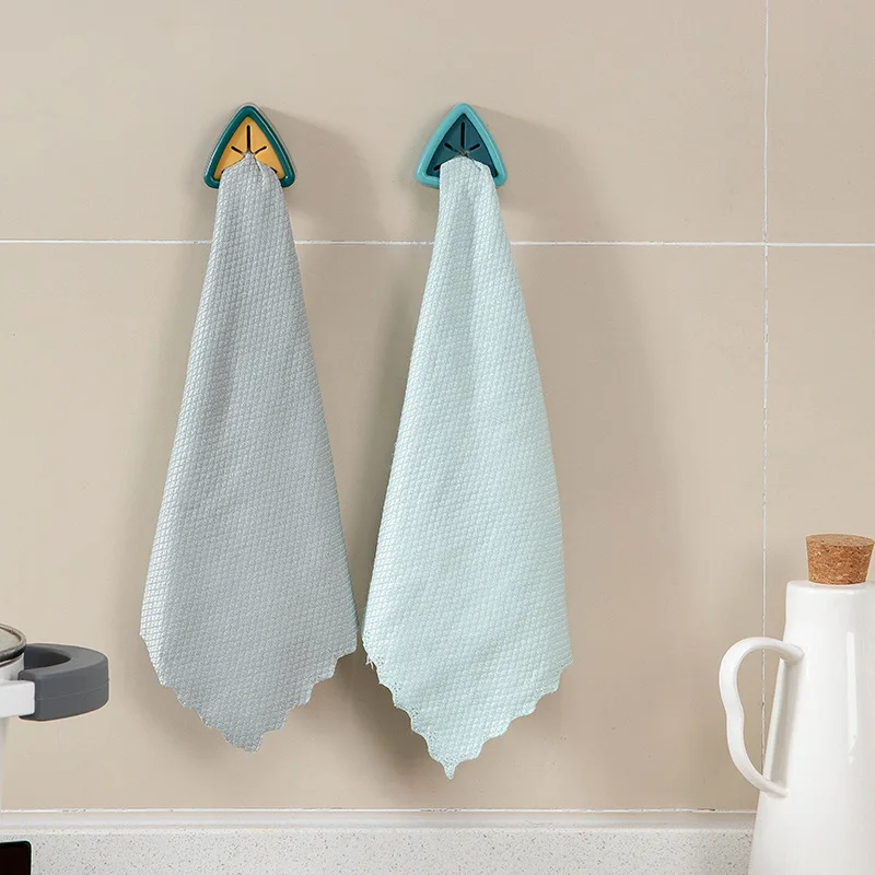 1/5Pc Towel Holder Sucker Wall Window Bathroom Tool Kitchen Storage Hooks Washing Cloth Hanger Rack Rag Organizer Racks