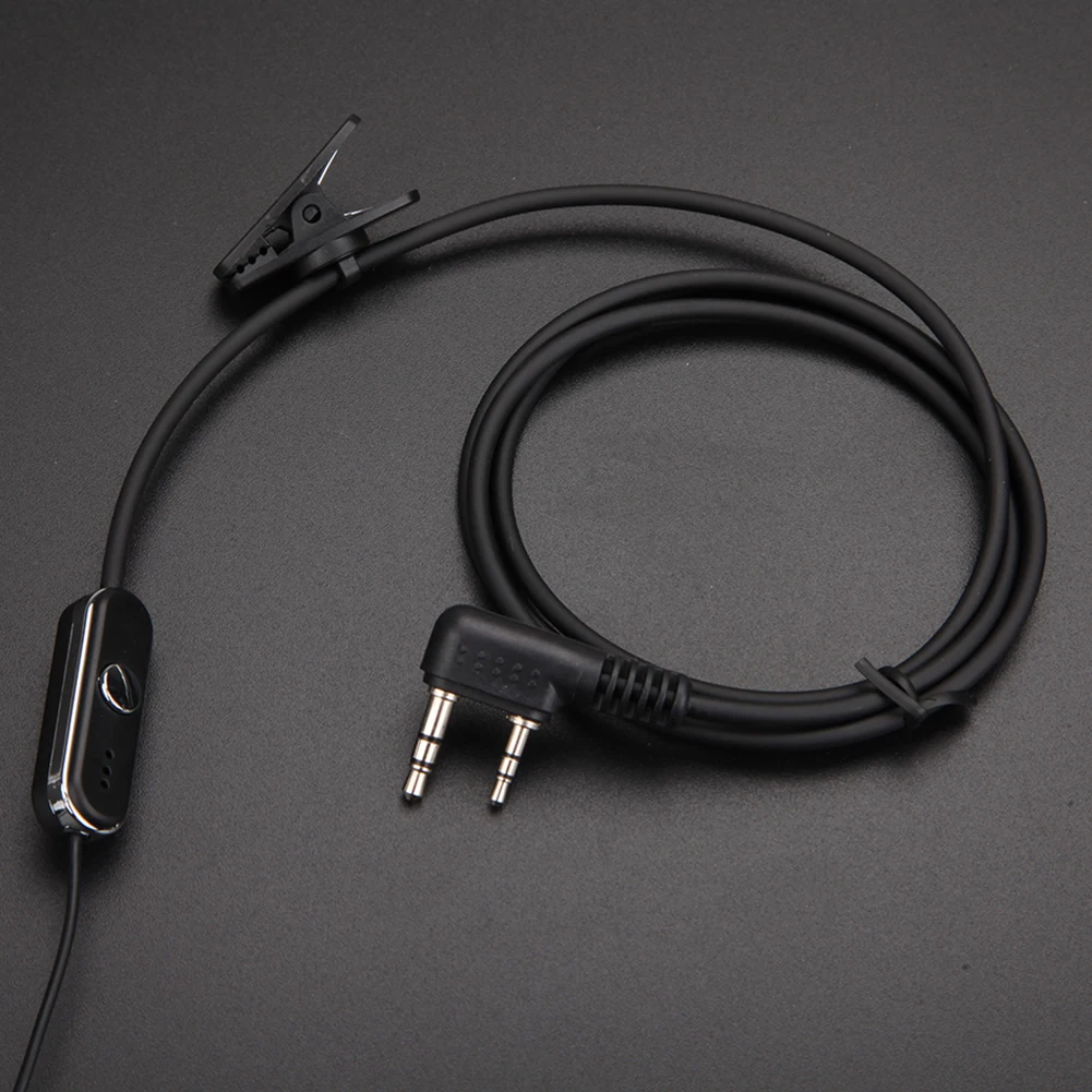 Гарнитура 2 pin Air Tube Earpiece PTT MIC Covert для акустической трубки, наушников для радиостанций Baofeng Retevis L3FE