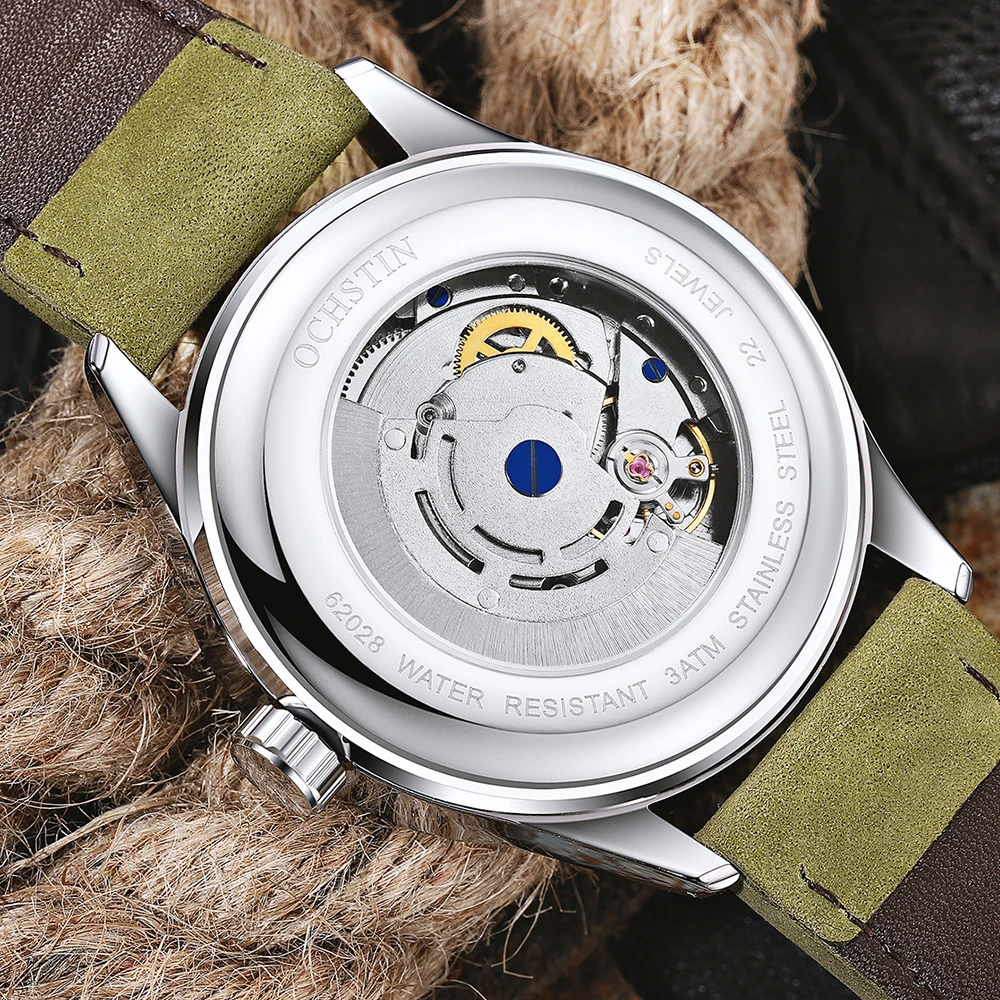 OCHSTIN Orologio meccanico automatico da uomo Abito casual di lusso Militare Sport all\'aria aperta Esercito Orologi da polso da uomo Orologio