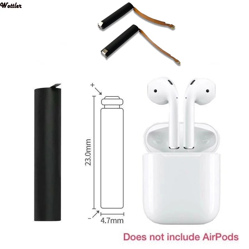 Replacement Battery GOKY93mWhA1604 Battery For Airpods 1st 2nd A1523 A1722 A2032 A2031 25mAh Bateria for Apple Air Pods 1 2