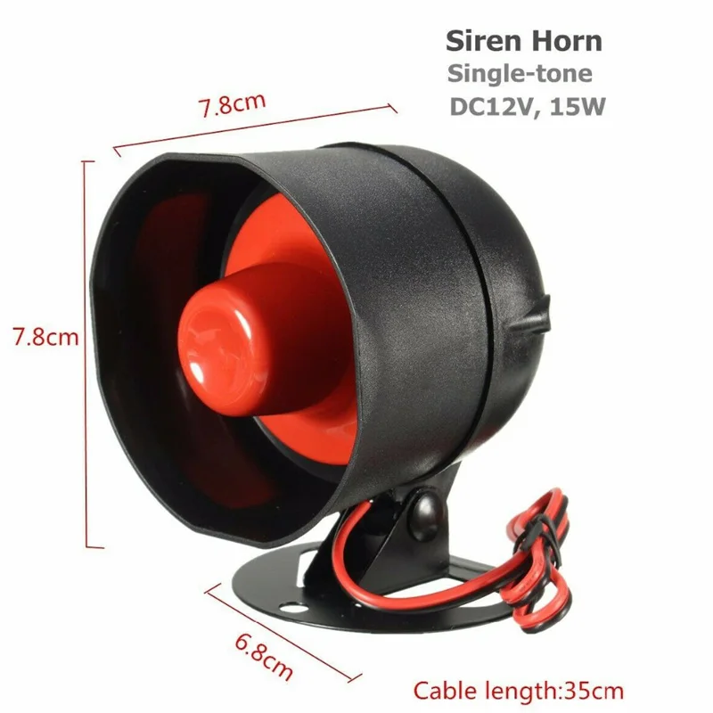 2022 New 12V Universal Electronic Siren Loud Car Warning Alarm Police Fire Siren Horn Car Acessories EFHIPS