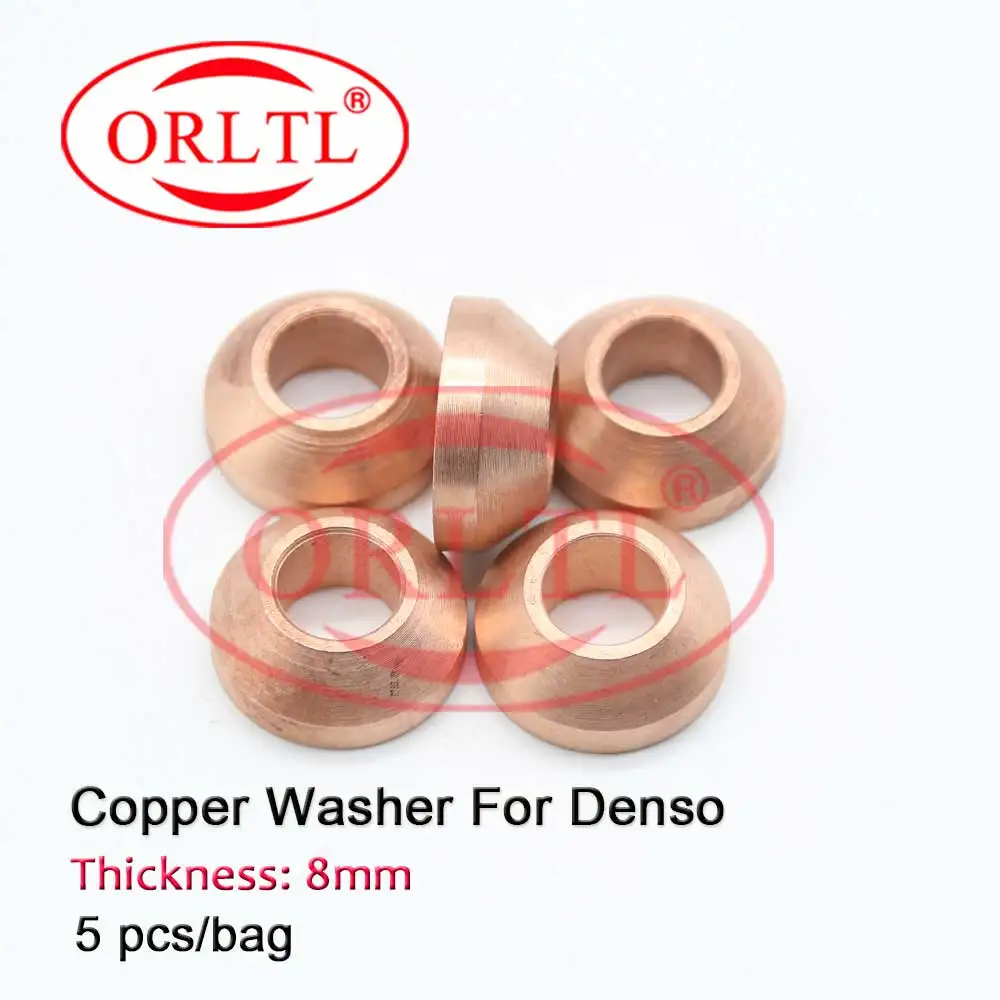 10 pieces Auto injector Oring Copper Washer Oil Injector Copper Washer 8mm  for ISUZU DENSO Injector 095000-5471 095000-8900