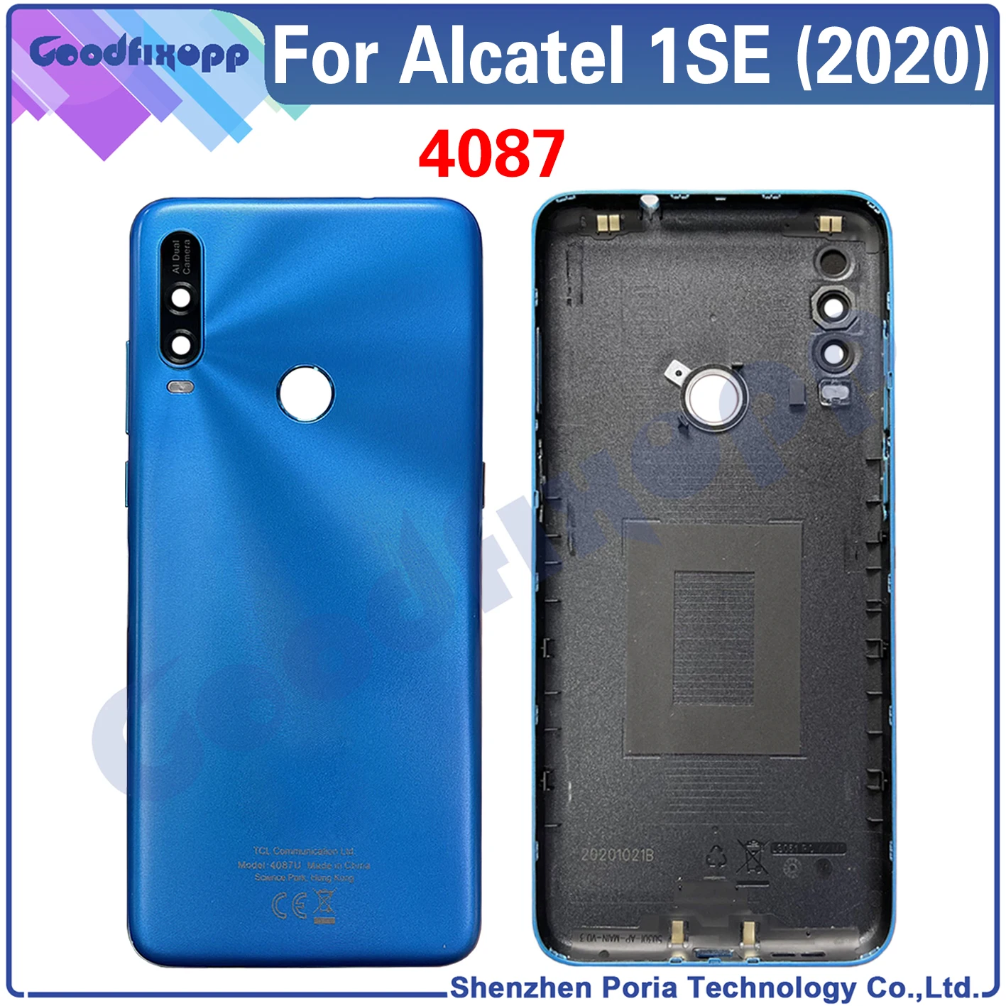 For Alcatel 1SE (2020) 5030U 5030F 5030 5030D 4087 4087U Battery Back Cover Rear Case Cover For Alcatel 1SE 2020 Rear Lid Parts