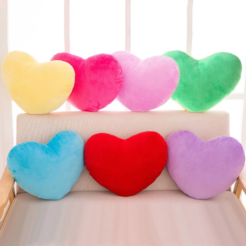 

15cm Heart Shape Decorative Throw Pillow PP Cotton Soft Creative Doll Lover Gift 77HD